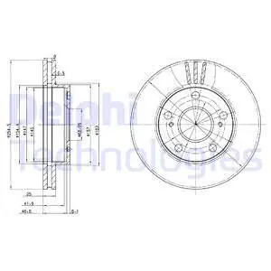 Tarcza hamulcowa DELPHI BG3172 Ekspresowa dostawa