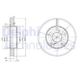 Tarcza hamulcowa DELPHI BG3177 Oferta limitowana