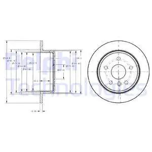 Rabat Tarcza hamulcowa DELPHI BG3178