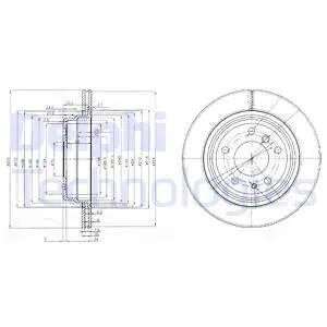 Autentyczny Tarcza hamulcowa DELPHI BG3214