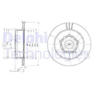 Tarcza hamulcowa DELPHI BG3230 Popularny