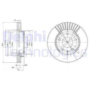 Tarcza hamulcowa DELPHI BG3232 Kup teraz