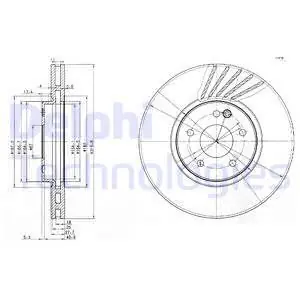 Autentyczny Tarcza hamulcowa DELPHI BG3238