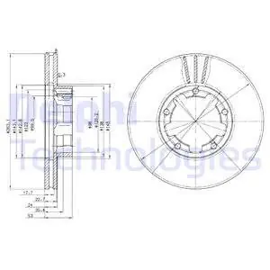 Wyprzedaż Tarcza hamulcowa DELPHI BG3245