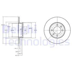Zwrot pieniędzy Tarcza hamulcowa DELPHI BG3261