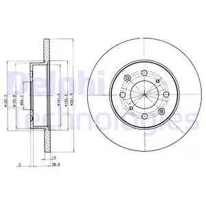 Ostatnia szansa Tarcza hamulcowa DELPHI BG3262
