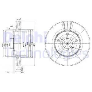 Tylko dziś Tarcza hamulcowa DELPHI BG3266