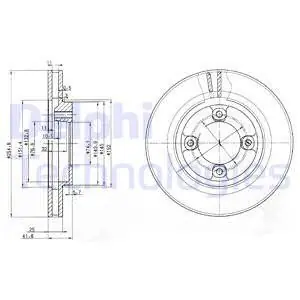 Wyprzedaż Tarcza hamulcowa DELPHI BG3272
