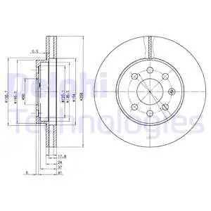 Tarcza hamulcowa DELPHI BG3334 Kup teraz