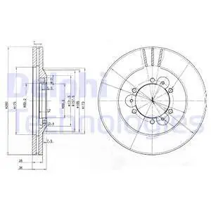 Tarcza hamulcowa DELPHI BG3378 Zwrot pieniędzy