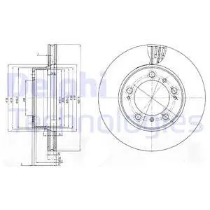 Darmowa dostawa Tarcza hamulcowa DELPHI BG3409