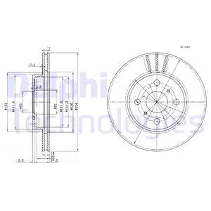 Wyprzedaż Tarcza hamulcowa DELPHI BG3414