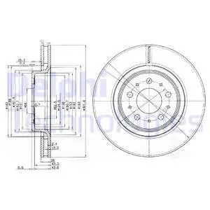 Promocja Tarcza hamulcowa DELPHI BG3418