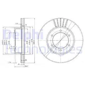 Ostatnia szansa Tarcza hamulcowa DELPHI BG3423