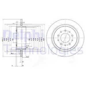 Niska cena Tarcza hamulcowa DELPHI BG3502