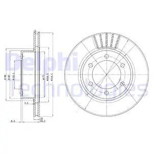 Tarcza hamulcowa DELPHI BG3535 Wyprzedaż