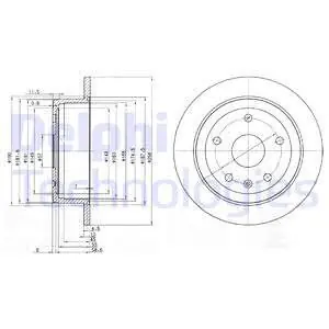 Tarcza hamulcowa DELPHI BG3554 Szybka dostawa