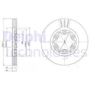 Tylko dziś Tarcza hamulcowa DELPHI BG3559