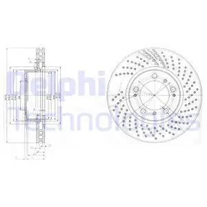 Tarcza hamulcowa DELPHI BG3564 Wysoka jakość