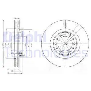 Tarcza hamulcowa DELPHI BG3586 Szybka dostawa