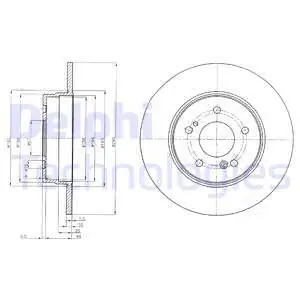 Tarcza hamulcowa DELPHI BG3601 Darmowa dostawa