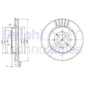 Niska cena Tarcza hamulcowa DELPHI BG3612