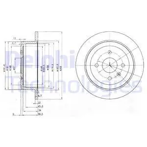 Tarcza hamulcowa DELPHI BG3615 Tani
