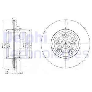 Tarcza hamulcowa DELPHI BG3616 Promocja