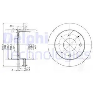 Tarcza hamulcowa DELPHI BG3618 Promocja