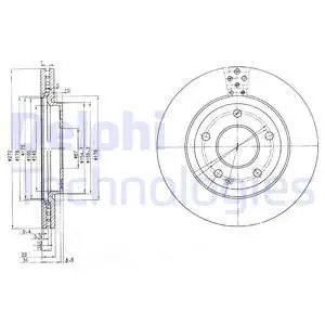 Darmowa dostawa Tarcza hamulcowa DELPHI BG3709