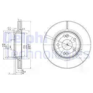 Tani Tarcza hamulcowa DELPHI BG3733