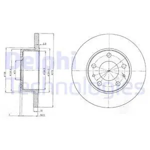 Tani Tarcza hamulcowa DELPHI BG3753