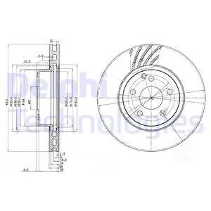 Niska cena Tarcza hamulcowa DELPHI BG3756