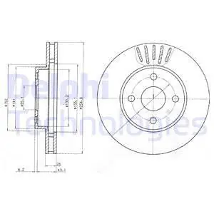 Tarcza hamulcowa DELPHI BG3781 Darmowa dostawa