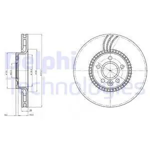 Kup teraz Tarcza hamulcowa DELPHI BG3784