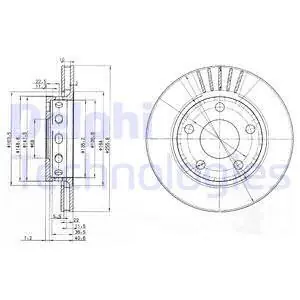 Najlepsza cena Tarcza hamulcowa DELPHI BG3785