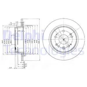 Tarcza hamulcowa DELPHI BG3797 Bezpieczna płatność