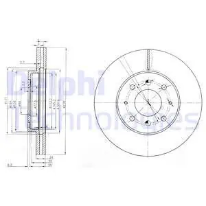 Ostatnia szansa Tarcza hamulcowa DELPHI BG3810