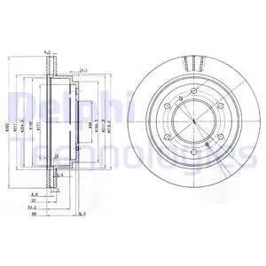 Tarcza hamulcowa DELPHI BG3813 Szybka dostawa