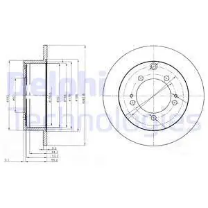 Tarcza hamulcowa DELPHI BG3815 Najlepsza cena