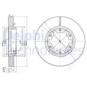 Niska cena Tarcza hamulcowa DELPHI BG3817