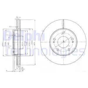 Tani Tarcza hamulcowa DELPHI BG3848
