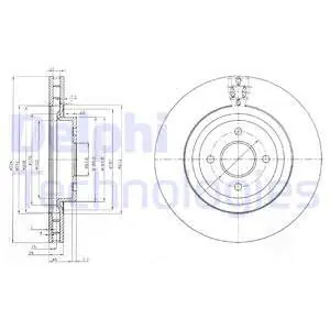 Niska cena Tarcza hamulcowa DELPHI BG3852
