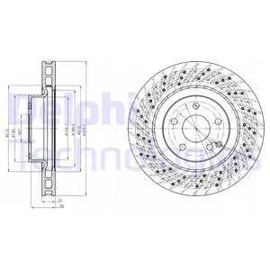 Popularny Tarcza hamulcowa DELPHI BG3883