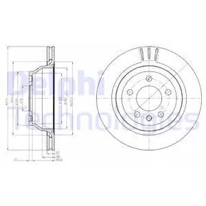 Nowość Tarcza hamulcowa DELPHI BG3894