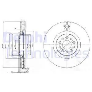 Nowość Tarcza hamulcowa DELPHI BG3898