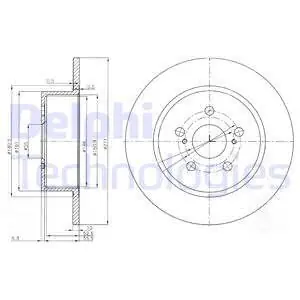 Wyprzedaż Tarcza hamulcowa DELPHI BG3922