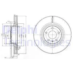 Ekspresowa dostawa Tarcza hamulcowa DELPHI BG3939