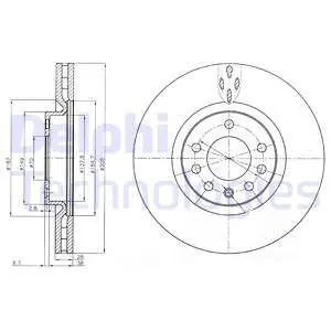 Wysoka jakość Tarcza hamulcowa DELPHI BG3963