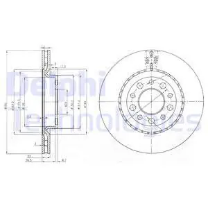 Tarcza hamulcowa DELPHI BG3995 Zamów teraz
